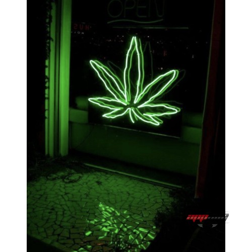 Bitki Yaprak Dekoratif Neon Led Tablo, Neon Duvar Tabela